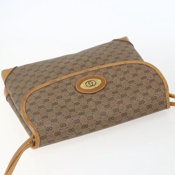 Authentic GUCCI Micro GG Supreme Shoulder Bag PVC Beige Gold 49 007 5548 - Picture 13 of 16